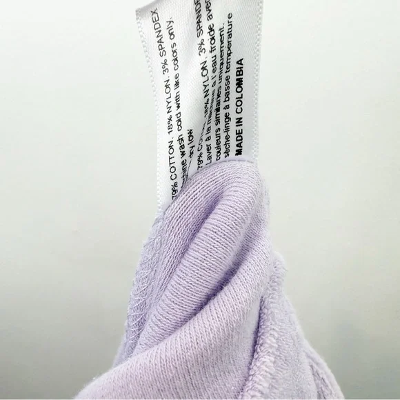 Frankies Bikinis Coco Terry Shorts Lilac Size Small - Picture 4 of 4